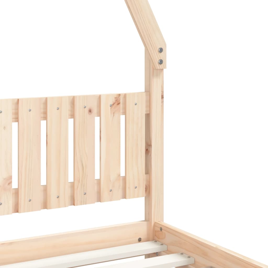 Giroletto per Bambini 90x190 cm in Legno Massello di Pino - homemem39