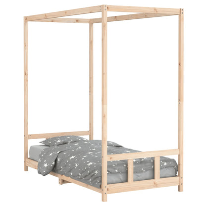 Giroletto per Bambini 90x190 cm in Legno Massello di Pino - homemem39