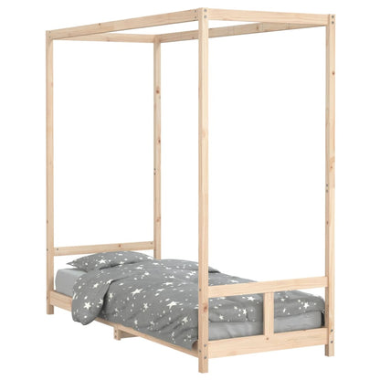 Giroletto per Bambini 80x200 cm in Legno Massello di Pino - homemem39