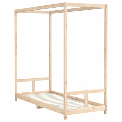 Giroletto per Bambini 80x200 cm in Legno Massello di Pino - homemem39