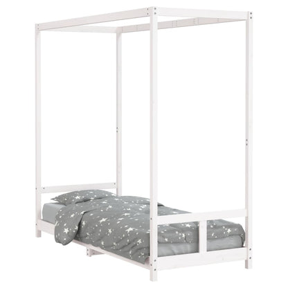 Giroletto per Bambini Bianco 80x200cm in Legno Massello di Pino - homemem39