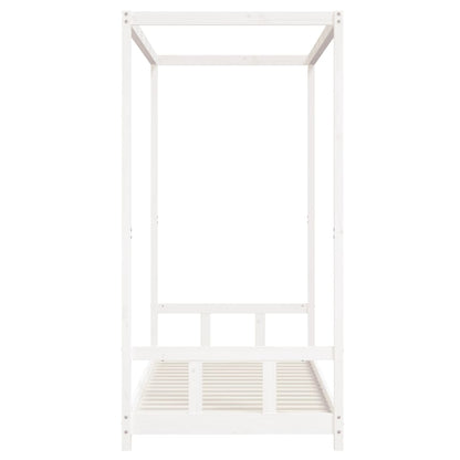 Giroletto per Bambini Bianco 90x200cm in Legno Massello di Pino - homemem39