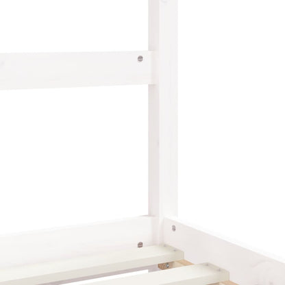 Giroletto per Bambini Bianco 90x200cm in Legno Massello di Pino - homemem39