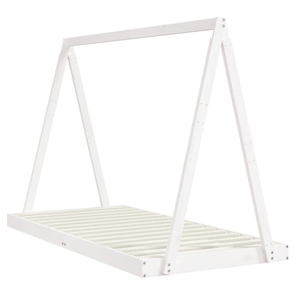 Giroletto per Bambini Bianco 90x190cm in Legno Massello di Pino - homemem39