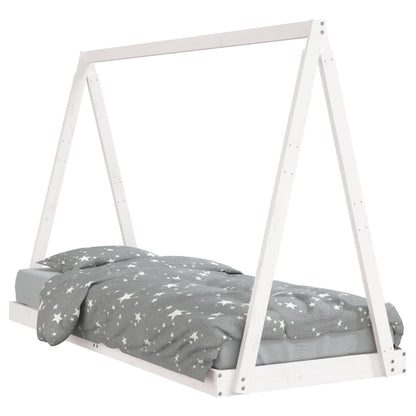 Giroletto per Bambini Bianco 80x200cm in Legno Massello di Pino - homemem39