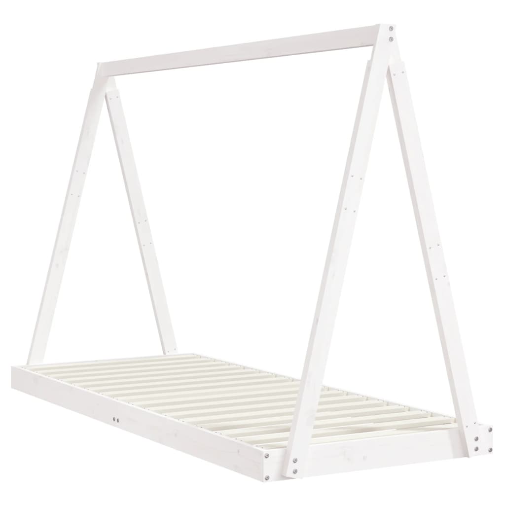 Giroletto per Bambini Bianco 80x200cm in Legno Massello di Pino - homemem39