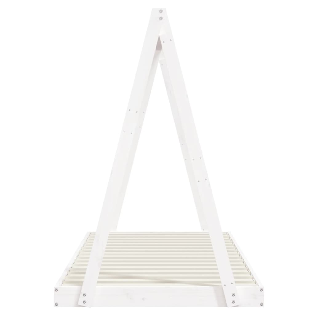 Giroletto per Bambini Bianco 90x200cm in Legno Massello di Pino - homemem39