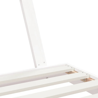 Giroletto per Bambini Bianco 90x200cm in Legno Massello di Pino - homemem39