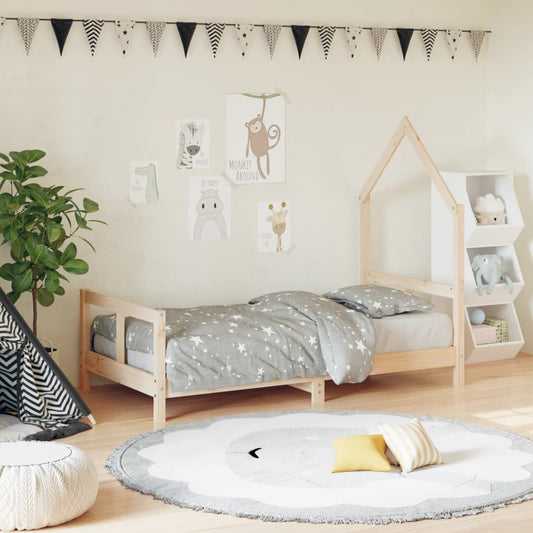 Giroletto per Bambini 80x160 cm in Legno Massello di Pino - homemem39
