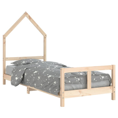 Giroletto per Bambini 80x200 cm in Legno Massello di Pino - homemem39