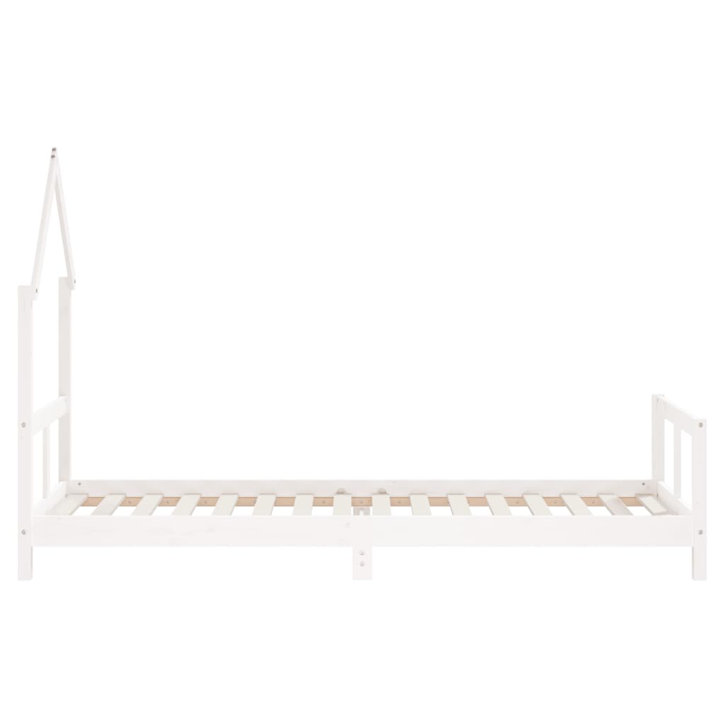 Giroletto per Bambini Bianco 80x200cm in Legno Massello di Pino - homemem39