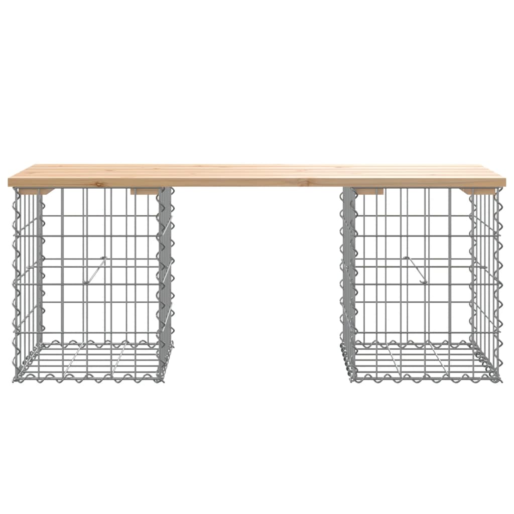 Panca Giardino Design Gabbione 103x31x42 cm Legno Massello Pino - homemem39