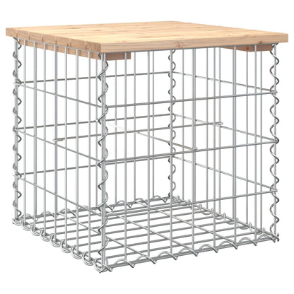 Panca Giardino Design Gabbione 43x44x42 cm Legno Massello Pino - homemem39