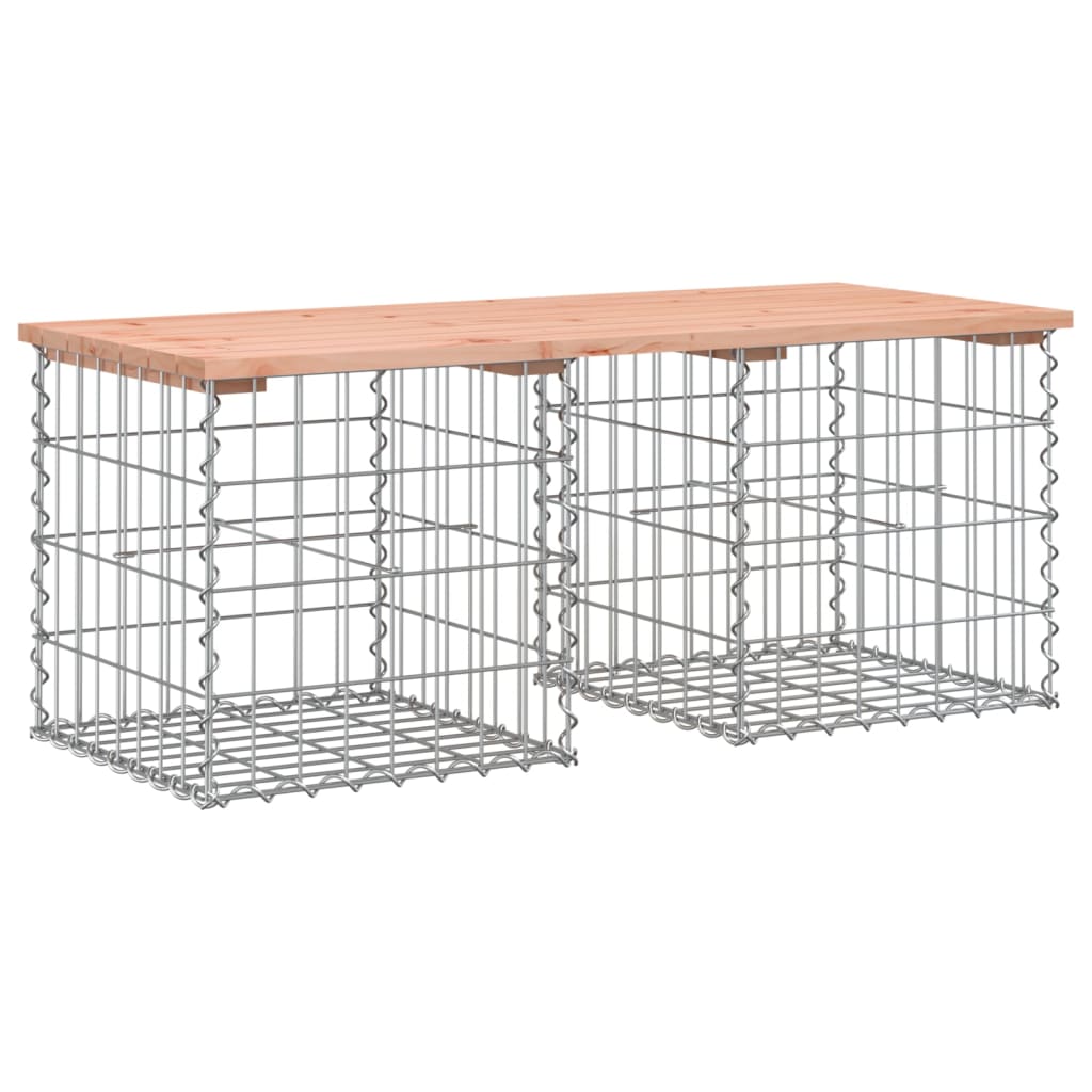 Panca da Giardino Design Gabbione 103x44x42 cm Massello Douglas | homemem39