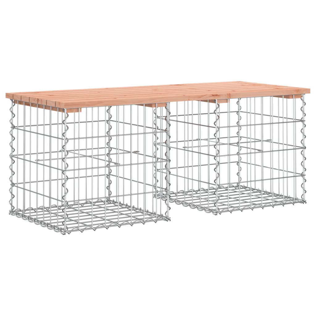 Panca da Giardino Design Gabbione 103x44x42 cm Massello Douglas | homemem39