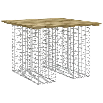 Panca da Giardino Design Gabbione 100x102x72 cm Pino Impregnato - homemem39