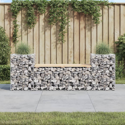 Panca Giardino Design Gabbione 183x41x60,5 cm Massello di Pino - homemem39