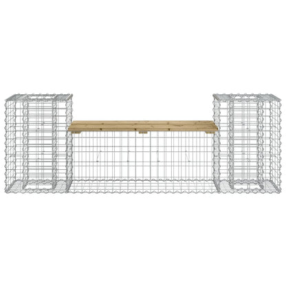 Panca da Giardino Design Gabbione 183x41x60,5cm Pino Impregnato - homemem39