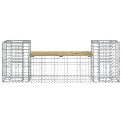 Panca da Giardino Design Gabbione 183x41x60,5cm Pino Impregnato - homemem39
