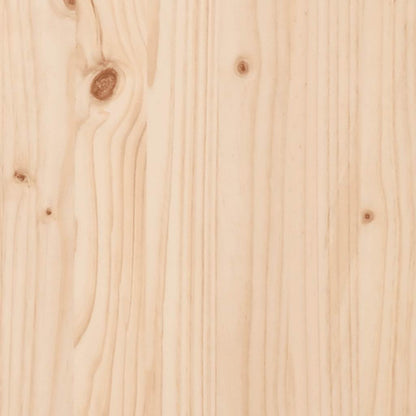Panca da Giardino con Cesto Gabbione in Legno Massello di Pino | homemem39