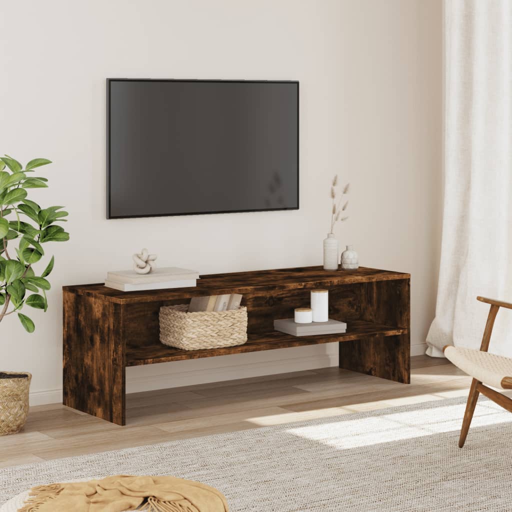 Mobile TV Rovere Fumo 120x40x40 cm in Legno Multistrato | homemem39