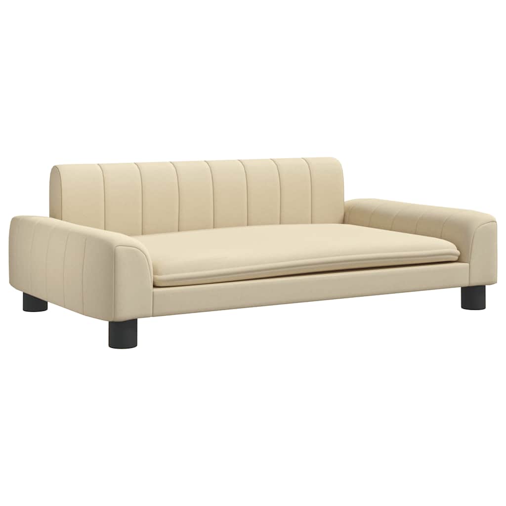 Divano per Bambini Crema 90x53x30 cm in Tessuto | homemem39