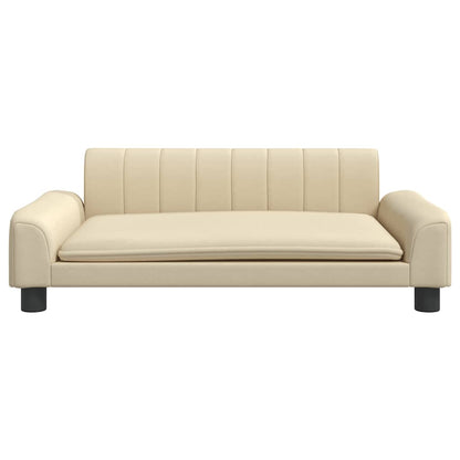 Divano per Bambini Crema 90x53x30 cm in Tessuto | homemem39