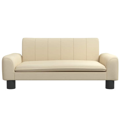 Divano per Bambini Crema 70x45x30 cm in Tessuto | homemem39