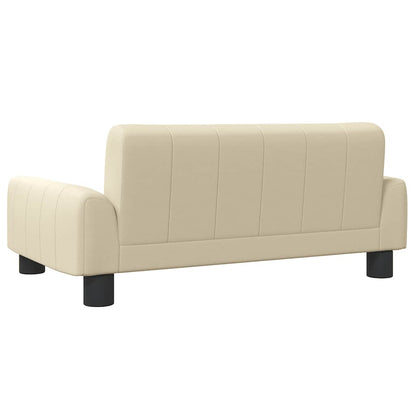 Divano per Bambini Crema 70x45x30 cm in Tessuto | homemem39