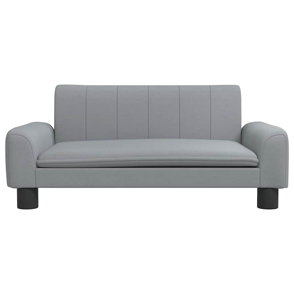 Divano per Bambini Grigio Chiaro 70x45x30 cm in Tessuto | homemem39