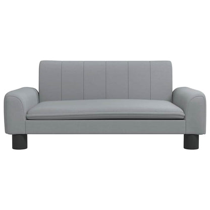 Divano per Bambini Grigio Chiaro 70x45x30 cm in Tessuto | homemem39