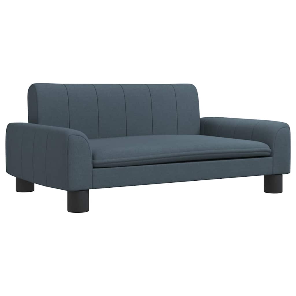 Divano per Bambini Grigio Scuro 70x45x30 cm in Tessuto | homemem39