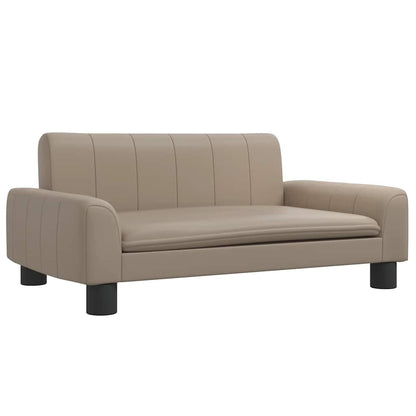 Divano per Bambini Cappuccino 70x45x30 cm in Similpelle | homemem39