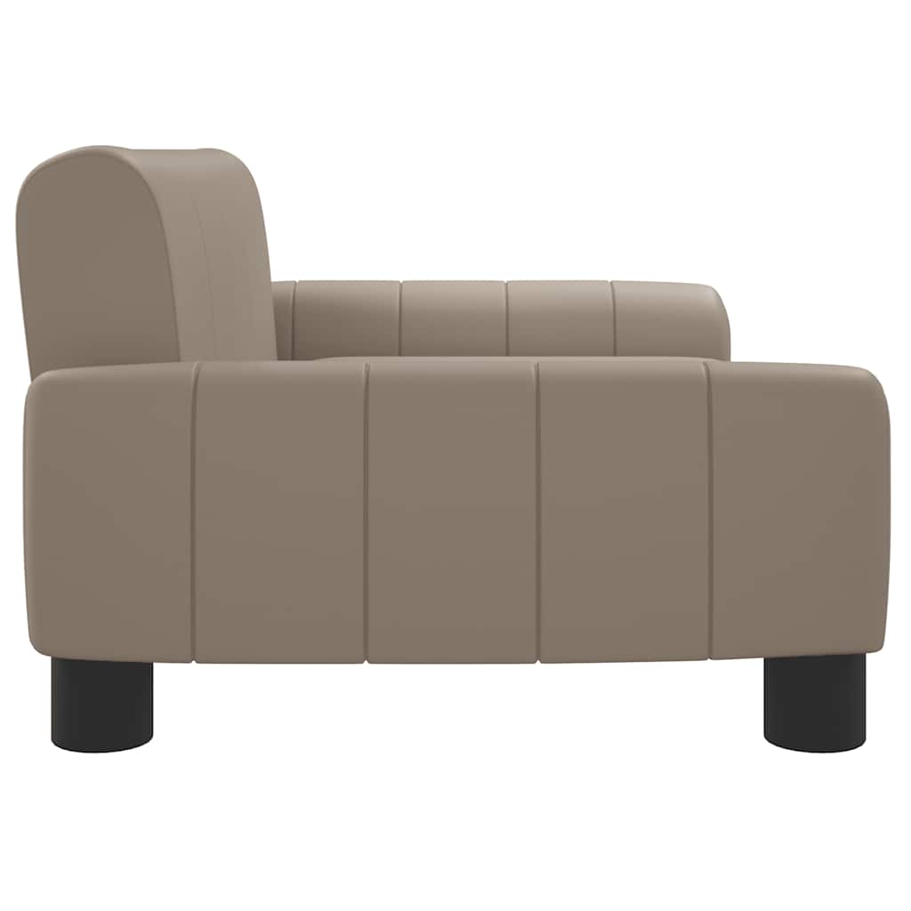Divano per Bambini Cappuccino 70x45x30 cm in Similpelle | homemem39