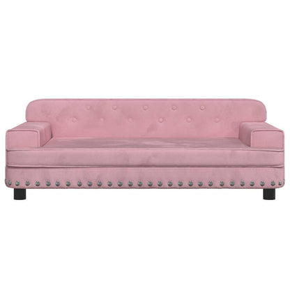 Divano per Bambini Rosa 90x53x30 cm in Velluto | homemem39
