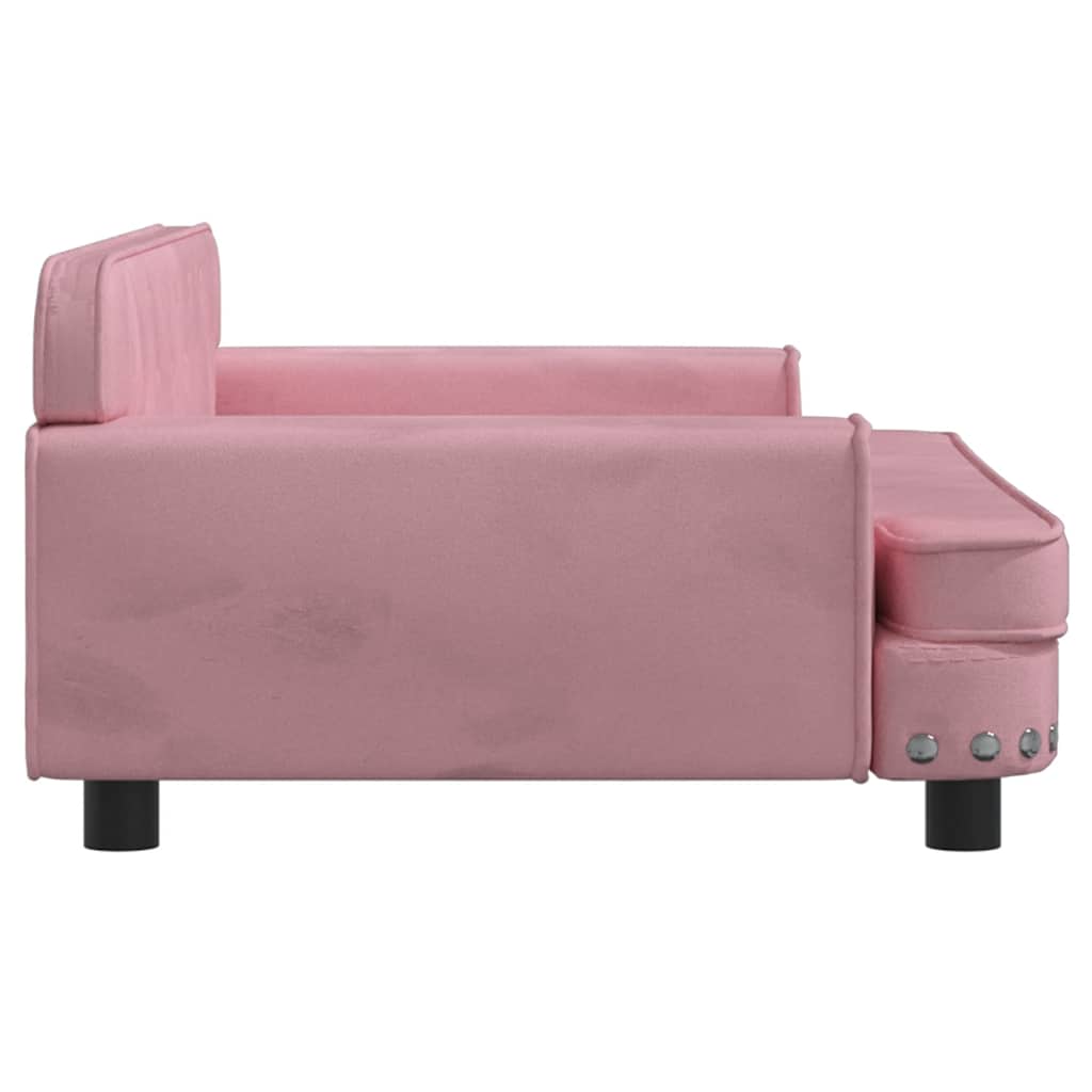 Divano per Bambini Rosa 90x53x30 cm in Velluto | homemem39