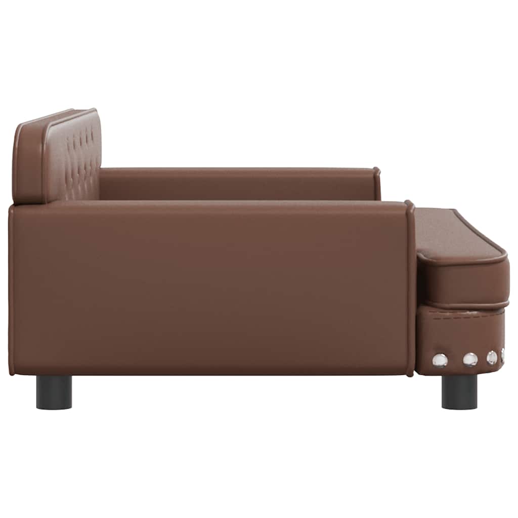 Divano per Bambini Marrone 90x53x30 cm in Similpelle | homemem39