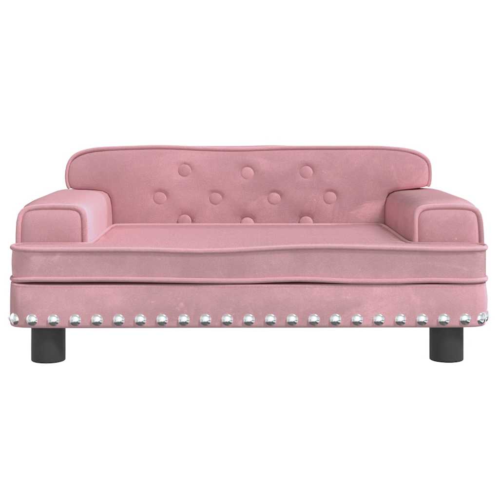 Divano per Bambini Rosa 70x45x30 cm in Velluto | homemem39