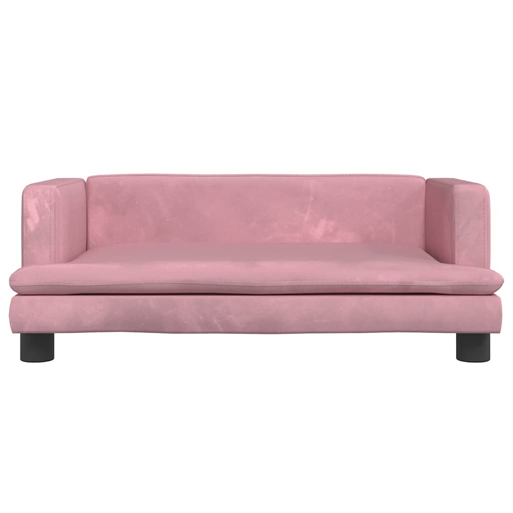 Divano per Bambini Rosa 80x45x30 cm in Velluto | homemem39