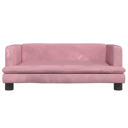 Divano per Bambini Rosa 80x45x30 cm in Velluto | homemem39