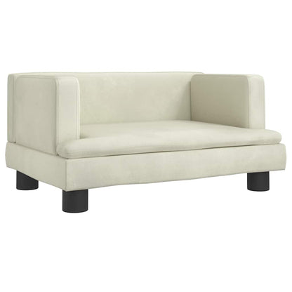 Divano per Bambini Crema 60x40x30 cm in Velluto | homemem39