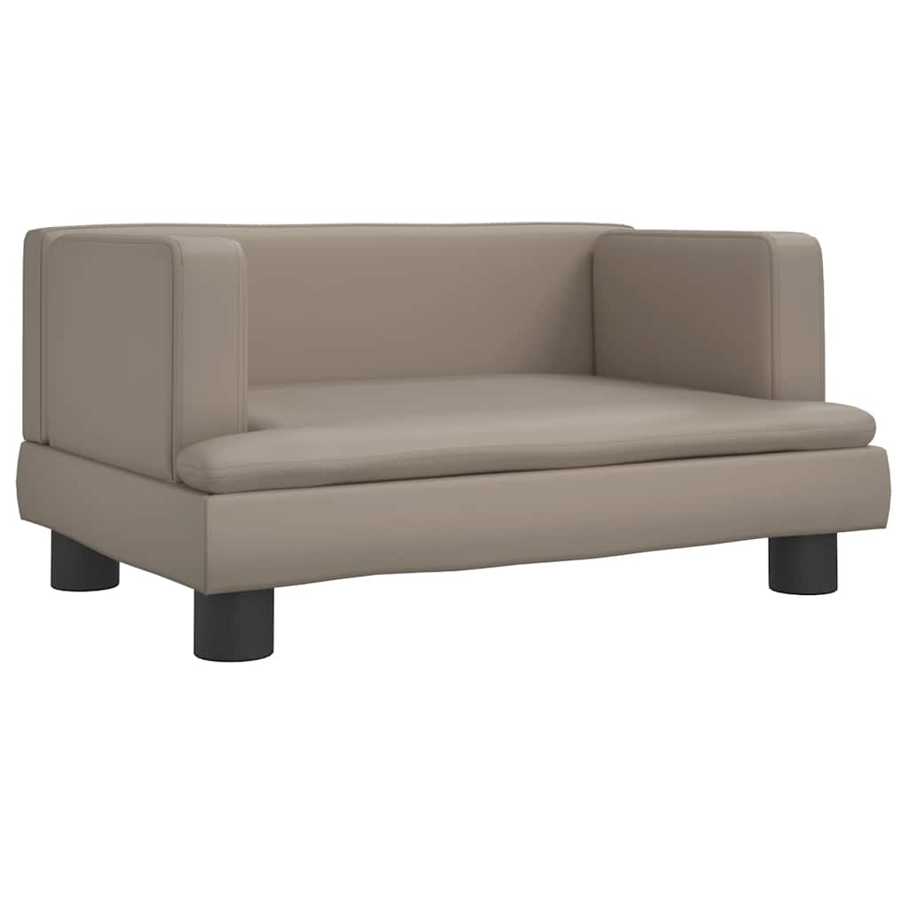 Divano per Bambini Cappuccino 60x40x30 cm in Similpelle | homemem39