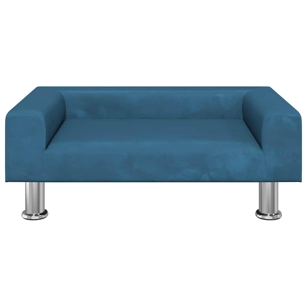Divano per Bambini Blu 70x45x26,5 cm in Velluto | homemem39