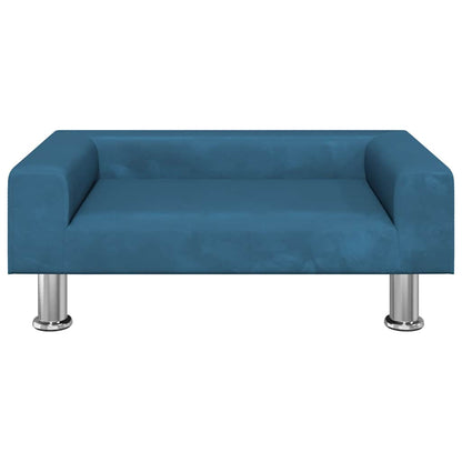 Divano per Bambini Blu 70x45x26,5 cm in Velluto | homemem39