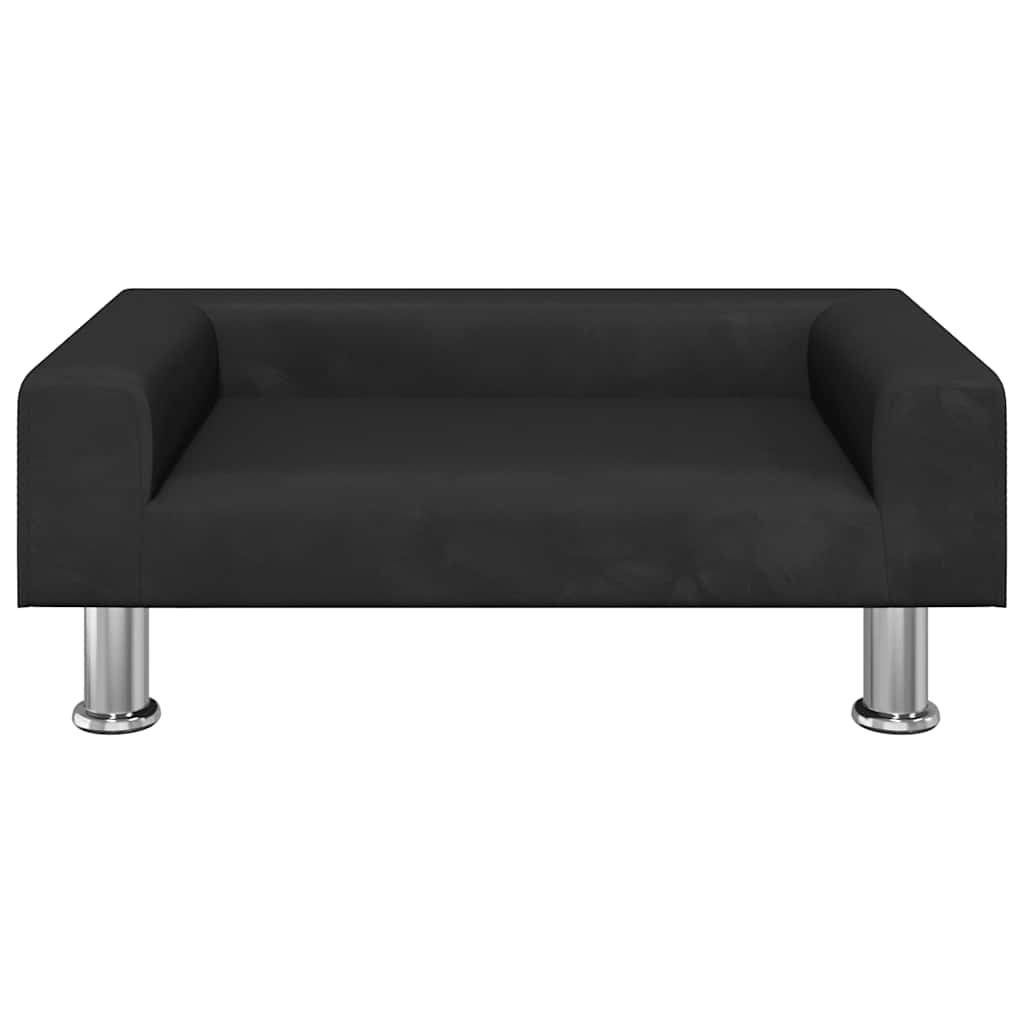 Divano per Bambini Nero 70x45x26,5 cm in Velluto | homemem39