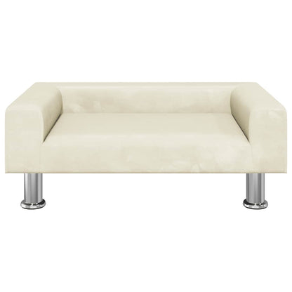 Divano per Bambini Crema 70x45x26,5 cm in Velluto | homemem39