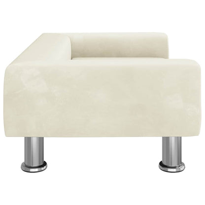 Divano per Bambini Crema 70x45x26,5 cm in Velluto | homemem39
