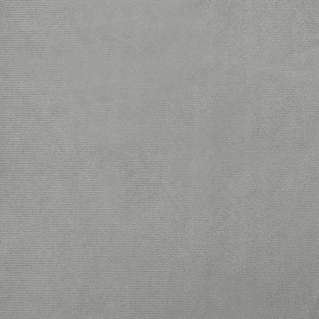 Divano per Bambini Grigio Chiaro 50x40x26,5 cm in Velluto - homemem39