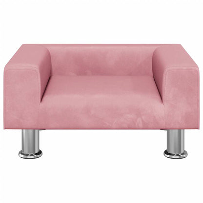 Divano per Bambini Rosa 50x40x26,5 cm in Velluto | homemem39