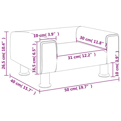 Divano per Bambini Rosa 50x40x26,5 cm in Velluto | homemem39